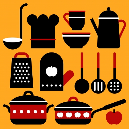 Vector kitchen equipment のイラスト素材