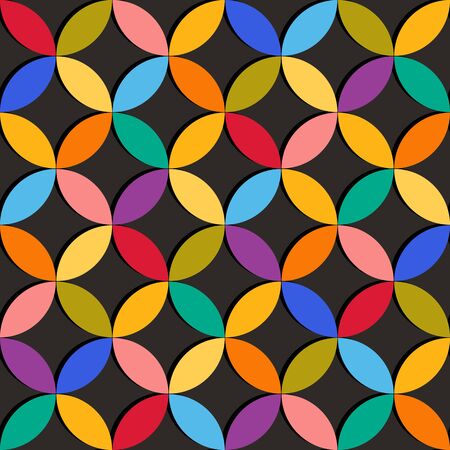 Seamless geometric pattern with colorful elementsのイラスト素材