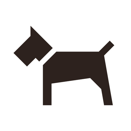Dog icon isolated on white backgroundのイラスト素材