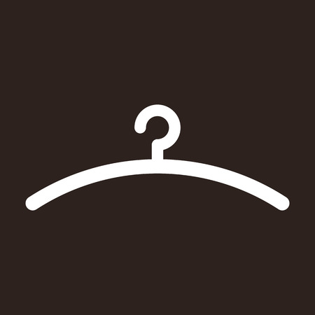 Hanger icon on dark backgroundのイラスト素材