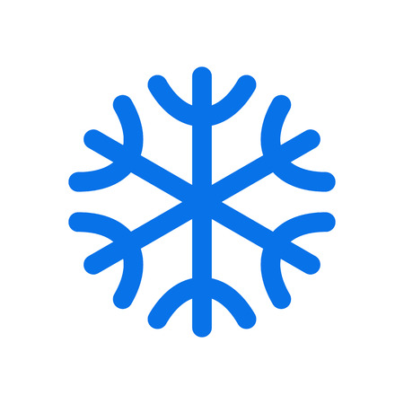 Snowflake icon isolated on white backgroundのイラスト素材