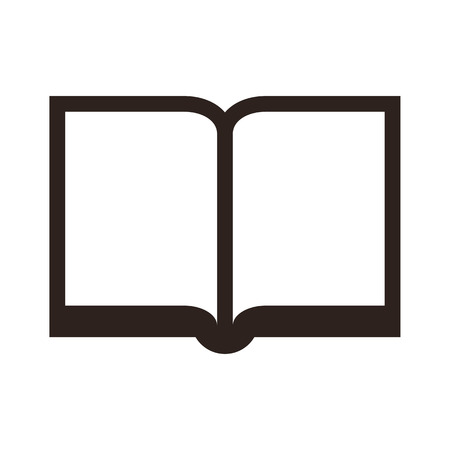 Book icon isolated on white backgroundのイラスト素材