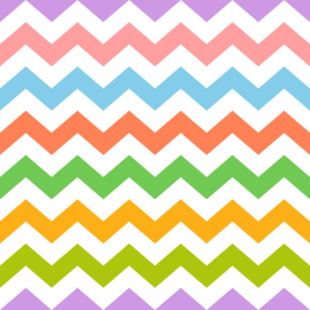 Colorful seamless zig zag pattern. Abstract backgroundのイラスト素材