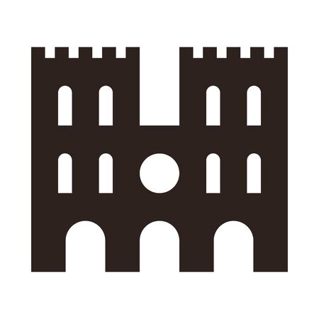 Cathedral icon isolated on white backgroundのイラスト素材