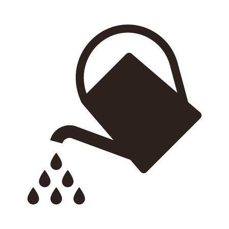 Watering can symbol isolated on white backgroundのイラスト素材
