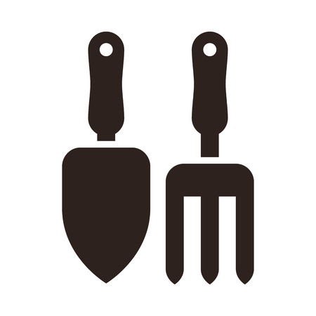 Gardening tools icon isolated on white backgroundのイラスト素材
