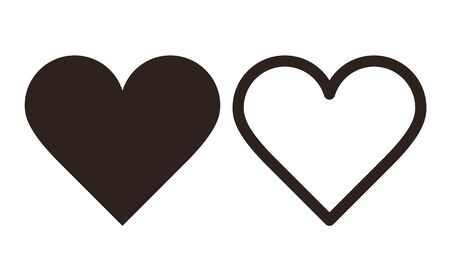 Heart isolated on white backgroundのイラスト素材