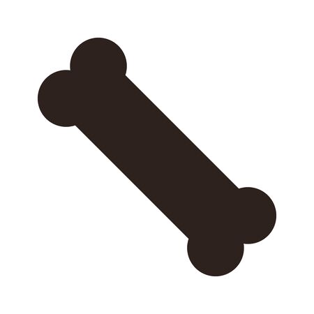 Dog bone icon isolated on white backgroundのイラスト素材