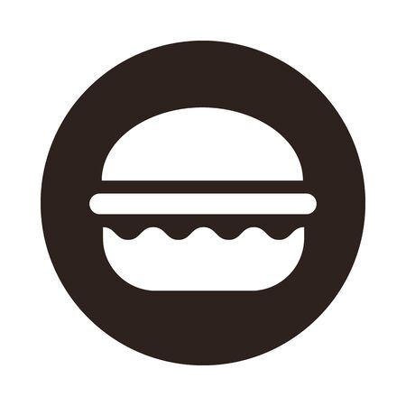 Hamburger icon isolated on white backgroundのイラスト素材