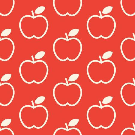 Apple pattern. Apple seamless backgroundのイラスト素材