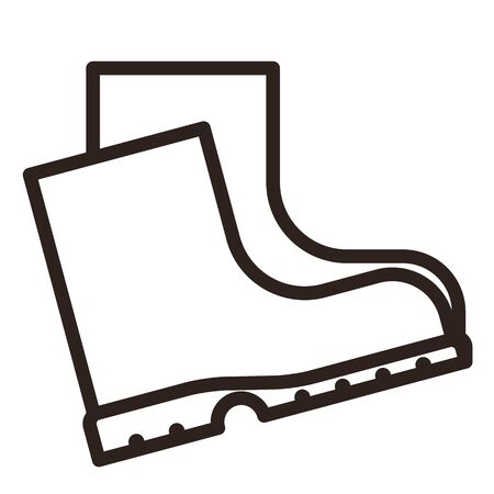 Boots icon isolated on white backgroundのイラスト素材