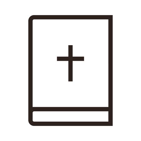 Bible icon isolated on white backgroundのイラスト素材