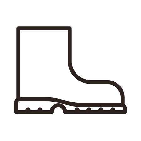 Boot icon isolated on white backgroundのイラスト素材