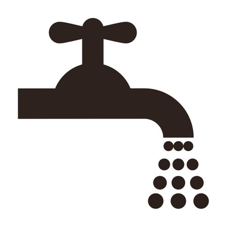 Water tap icon isolated on white backgroundのイラスト素材