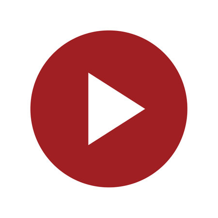 Play button isolated on white backgroundのイラスト素材