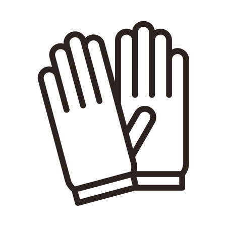 Protective gloves icon. Corona virus preventionのイラスト素材
