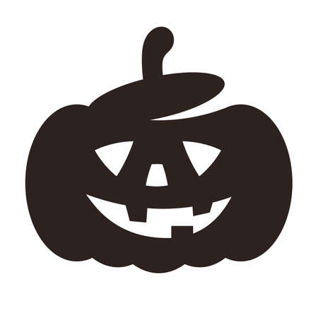 Halloween pumpkin isolated on white backgroundのイラスト素材