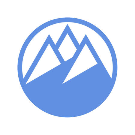 Mountain icon isolated on white backgroundのイラスト素材
