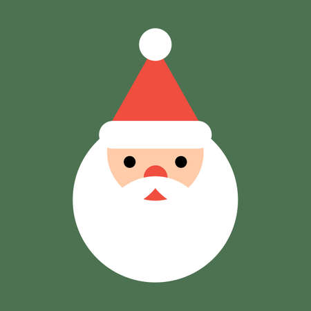 Santa Claus icon. Christmas celebration signのイラスト素材
