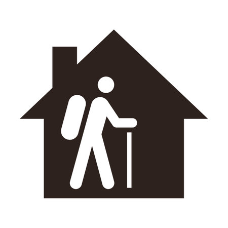Repair Service, Flower House, House icon and Key Service Icon isolated on white backgroundのイラスト素材