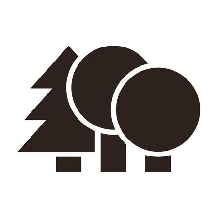 Forest, tree, park icon isolated on white backgroundのイラスト素材