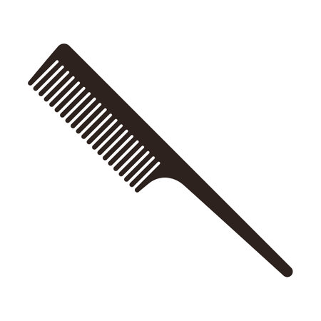 Comb icon isolated on white backgroundのイラスト素材
