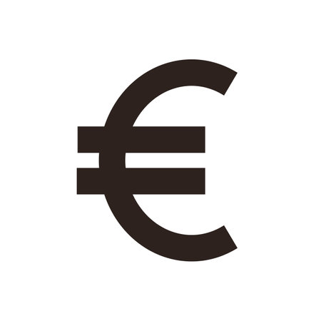 Euro sign. Money vector symbol isolated on white background.のイラスト素材