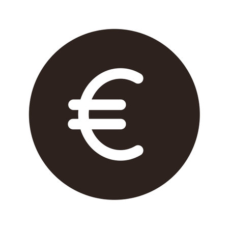 Euro sign. Money vector symbol isolated on white backgroundのイラスト素材