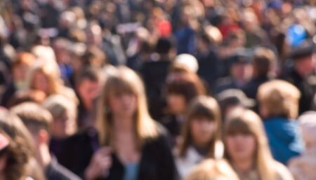 Crowd of people at the street