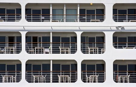 Windows of the ocean linerの写真素材