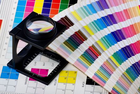 Press color management - print productionの写真素材