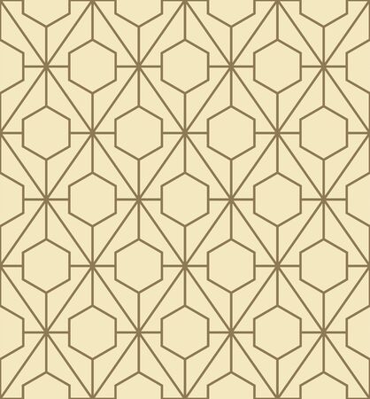 Abstract geometric pattern with lines. Vector, fabric abstract seamless background, background with hand drawn elements. Vintage motifs. old styleのイラスト素材