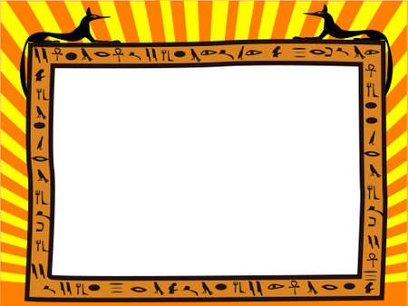 Frame in the Egyptian style - a vectoのイラスト素材