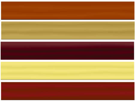 Natural wooden boards for furnish Interior in a vector on a white backgroundのイラスト素材