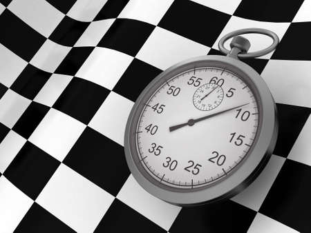 Manual sports stop watch for measurement of time の写真素材