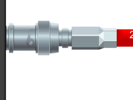 Cable and the tip for connection of various equipment のイラスト素材
