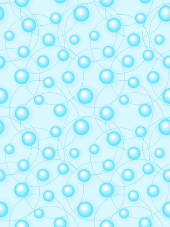 seamless a background with circles and bubbles in a vectorのイラスト素材
