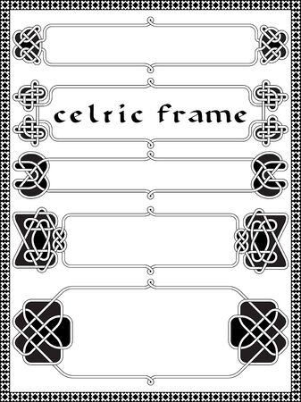 Frame in Celtic style a vector an element of designのイラスト素材