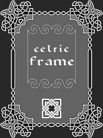 celtic frame an element of design in the Irish style - vectorのイラスト素材