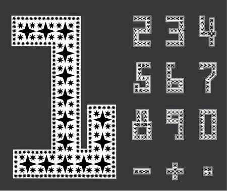 Image of numbers of stars  のイラスト素材