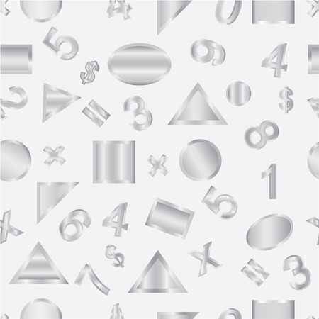 Seamless vector of geometric shapes and figures/のイラスト素材