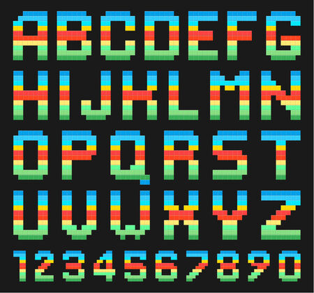 Colorful Alphabet Setのイラスト素材