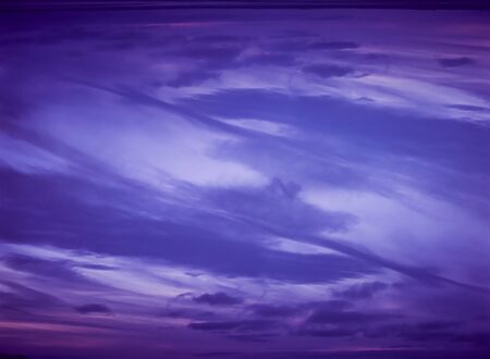Non Symmetrical Double Exposure Of A Skyscape At Sunset
