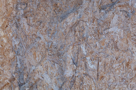 Etremely weathered particle flakeboard with OSB textureの写真素材