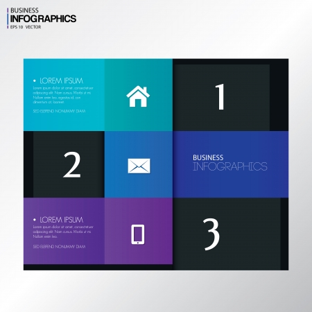Modern design template in bright colors  - can be used for infographicsのイラスト素材