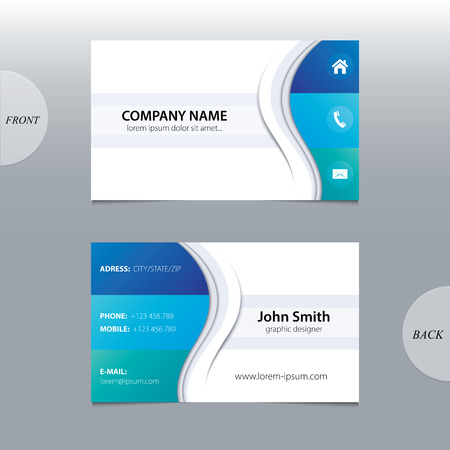 Vector abstract business cards