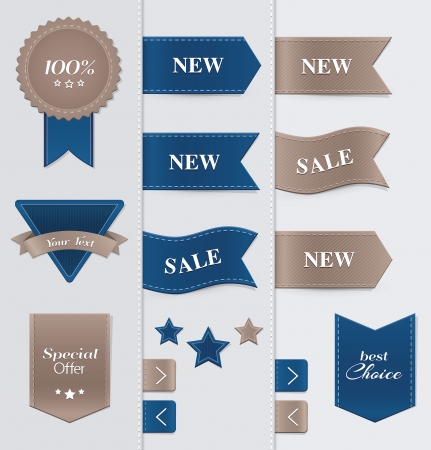 Big set of retro labels and badges.のイラスト素材