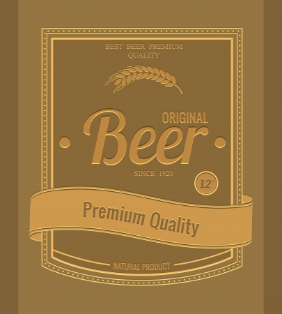 Premium beer background.のイラスト素材
