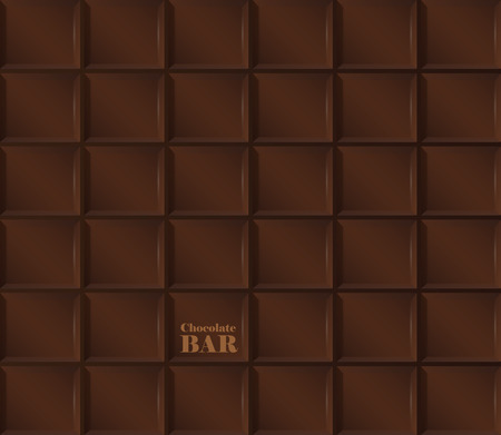 Vector background of realistic dark chocolate bar.のイラスト素材