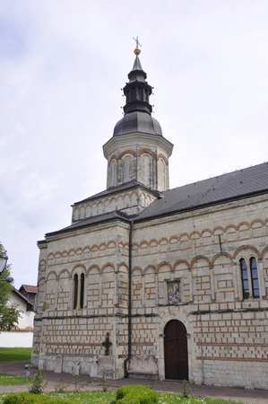Church of the Nativity of the Blessed Virgin . Sremska Kamenica.Serbiaの写真素材